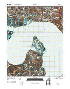 Hog Island Virginia Historical topographic map, 1:24000 scale, 7.5 X 7.5 Minute, Year 2010