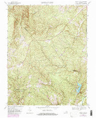 Holiday Lake Virginia Historical topographic map, 1:24000 scale, 7.5 X 7.5 Minute, Year 1968