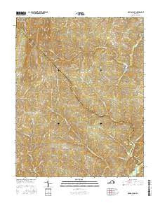Holiday Lake Virginia Current topographic map, 1:24000 scale, 7.5 X 7.5 Minute, Year 2016
