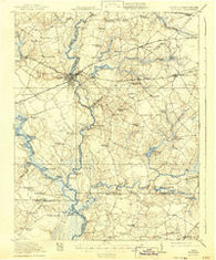 Holland Virginia Historical topographic map, 1:62500 scale, 15 X 15 Minute, Year 1920
