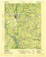 Holland Virginia Historical topographic map, 1:62500 scale, 15 X 15 Minute, Year 1943