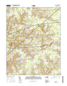 Holland Virginia Current topographic map, 1:24000 scale, 7.5 X 7.5 Minute, Year 2016