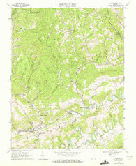 Honaker Virginia Historical topographic map, 1:24000 scale, 7.5 X 7.5 Minute, Year 1968