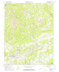 Honaker Virginia Historical topographic map, 1:24000 scale, 7.5 X 7.5 Minute, Year 1968