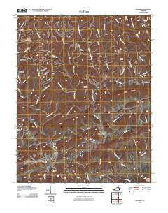 Honaker Virginia Historical topographic map, 1:24000 scale, 7.5 X 7.5 Minute, Year 2010