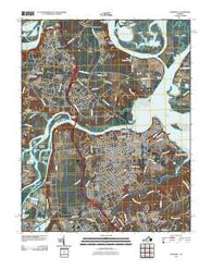 Hopewell Virginia Historical topographic map, 1:24000 scale, 7.5 X 7.5 Minute, Year 2010