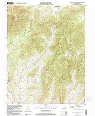 Horseshoe Mountain Virginia Historical topographic map, 1:24000 scale, 7.5 X 7.5 Minute, Year 1999