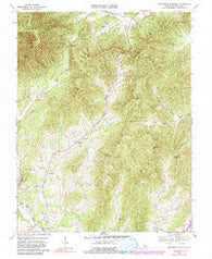 Horseshoe Mountain Virginia Historical topographic map, 1:24000 scale, 7.5 X 7.5 Minute, Year 1967