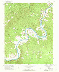 Howardsville Virginia Historical topographic map, 1:24000 scale, 7.5 X 7.5 Minute, Year 1968