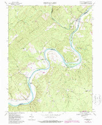 Howardsville Virginia Historical topographic map, 1:24000 scale, 7.5 X 7.5 Minute, Year 1968