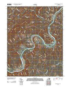 Howardsville Virginia Historical topographic map, 1:24000 scale, 7.5 X 7.5 Minute, Year 2010