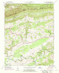 Hubbard Springs Virginia Historical topographic map, 1:24000 scale, 7.5 X 7.5 Minute, Year 1946