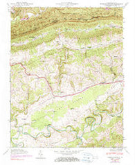 Hubbard Springs Virginia Historical topographic map, 1:24000 scale, 7.5 X 7.5 Minute, Year 1946