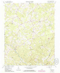 Huddleston Virginia Historical topographic map, 1:24000 scale, 7.5 X 7.5 Minute, Year 1966