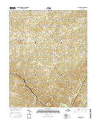 Huddleston Virginia Current topographic map, 1:24000 scale, 7.5 X 7.5 Minute, Year 2016