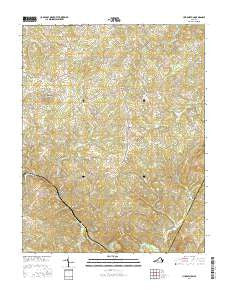 Huddleston Virginia Current topographic map, 1:24000 scale, 7.5 X 7.5 Minute, Year 2016