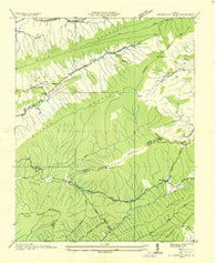 Hutchinson Rock Virginia Historical topographic map, 1:24000 scale, 7.5 X 7.5 Minute, Year 1935