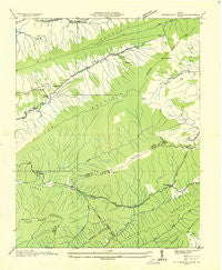 Hutchinson Rock Virginia Historical topographic map, 1:24000 scale, 7.5 X 7.5 Minute, Year 1935