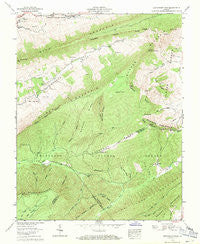 Hutchinson Rock Virginia Historical topographic map, 1:24000 scale, 7.5 X 7.5 Minute, Year 1958