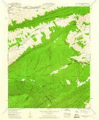 Hutchinson Rock Virginia Historical topographic map, 1:24000 scale, 7.5 X 7.5 Minute, Year 1958