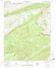 Hutchinson Rock Virginia Historical topographic map, 1:24000 scale, 7.5 X 7.5 Minute, Year 1958
