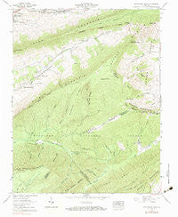 Hutchinson Rock Virginia Historical topographic map, 1:24000 scale, 7.5 X 7.5 Minute, Year 1958