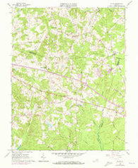 Hylas Virginia Historical topographic map, 1:24000 scale, 7.5 X 7.5 Minute, Year 1963