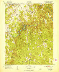 Independent Hill Virginia Historical topographic map, 1:24000 scale, 7.5 X 7.5 Minute, Year 1951