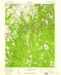 Independent Hill Virginia Historical topographic map, 1:24000 scale, 7.5 X 7.5 Minute, Year 1956