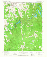 Independent Hill Virginia Historical topographic map, 1:24000 scale, 7.5 X 7.5 Minute, Year 1966