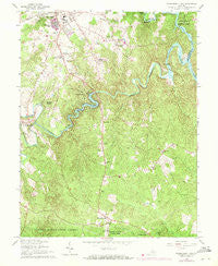 Independent Hill Virginia Historical topographic map, 1:24000 scale, 7.5 X 7.5 Minute, Year 1966