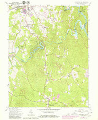 Independent Hill Virginia Historical topographic map, 1:24000 scale, 7.5 X 7.5 Minute, Year 1966