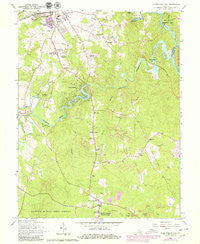 Independent Hill Virginia Historical topographic map, 1:24000 scale, 7.5 X 7.5 Minute, Year 1966