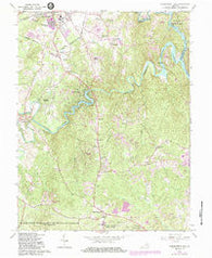 Independent Hill Virginia Historical topographic map, 1:24000 scale, 7.5 X 7.5 Minute, Year 1966