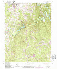 Independent Hill Virginia Historical topographic map, 1:24000 scale, 7.5 X 7.5 Minute, Year 1966