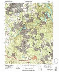 Independent Hill Virginia Historical topographic map, 1:24000 scale, 7.5 X 7.5 Minute, Year 1994