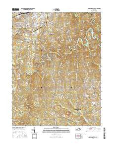 Independent Hill Virginia Current topographic map, 1:24000 scale, 7.5 X 7.5 Minute, Year 2016