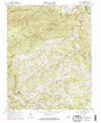 Indian Valley Virginia Historical topographic map, 1:24000 scale, 7.5 X 7.5 Minute, Year 1968