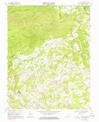Indian Valley Virginia Historical topographic map, 1:24000 scale, 7.5 X 7.5 Minute, Year 1968