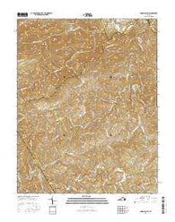 Indian Valley Virginia Current topographic map, 1:24000 scale, 7.5 X 7.5 Minute, Year 2016