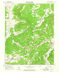 Ironto Virginia Historical topographic map, 1:24000 scale, 7.5 X 7.5 Minute, Year 1965