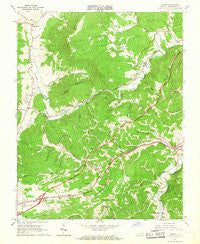 Ironto Virginia Historical topographic map, 1:24000 scale, 7.5 X 7.5 Minute, Year 1965