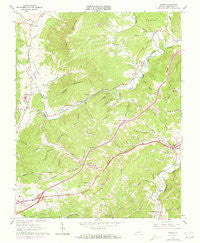 Ironto Virginia Historical topographic map, 1:24000 scale, 7.5 X 7.5 Minute, Year 1965