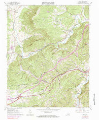 Ironto Virginia Historical topographic map, 1:24000 scale, 7.5 X 7.5 Minute, Year 1965