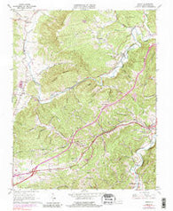Ironto Virginia Historical topographic map, 1:24000 scale, 7.5 X 7.5 Minute, Year 1965