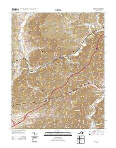 Ironto Virginia Historical topographic map, 1:24000 scale, 7.5 X 7.5 Minute, Year 2013