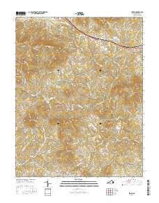 Irving Virginia Current topographic map, 1:24000 scale, 7.5 X 7.5 Minute, Year 2016