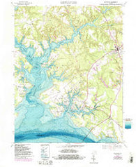 Irvington Virginia Historical topographic map, 1:24000 scale, 7.5 X 7.5 Minute, Year 1968