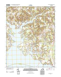 Irvington Virginia Historical topographic map, 1:24000 scale, 7.5 X 7.5 Minute, Year 2013