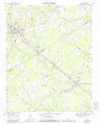 Ivor Virginia Historical topographic map, 1:24000 scale, 7.5 X 7.5 Minute, Year 1968